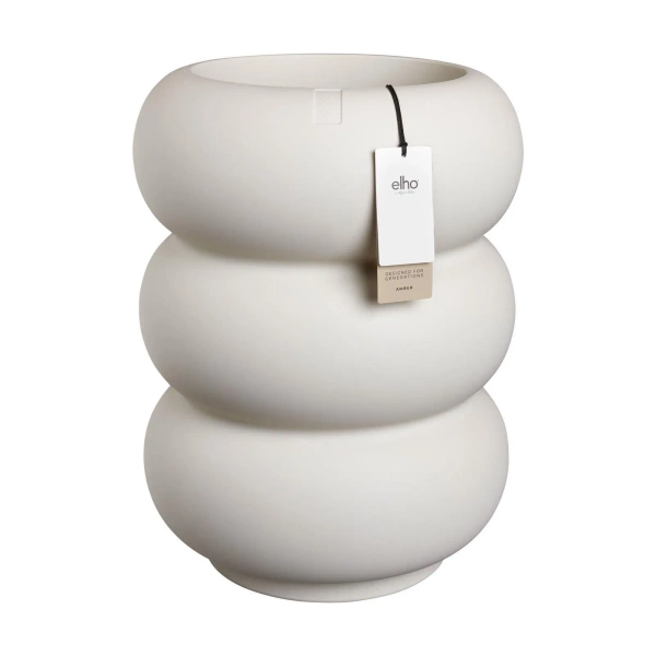 Amber Roll High 43/58 designerska donica wysoka biała