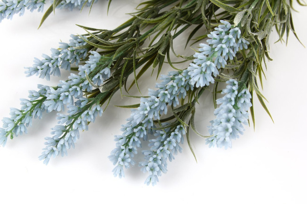 Sztuczna Lawenda 44 cm 14 pędów błękitna