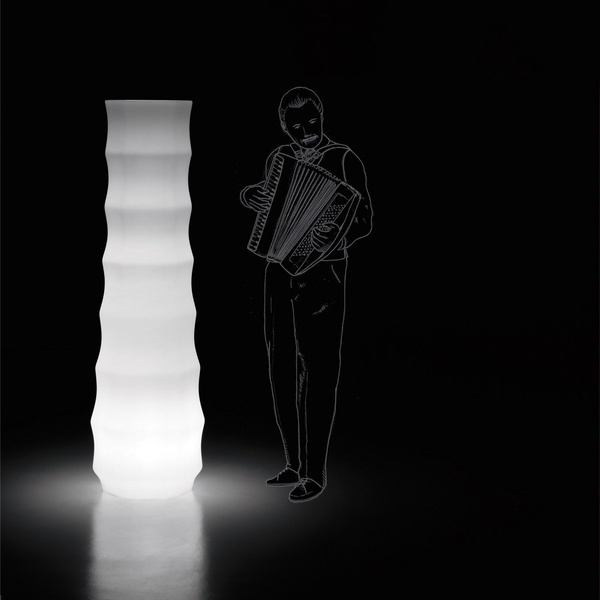 ROO 51/175 wysoka designerska donica podświetlana do wnętrz