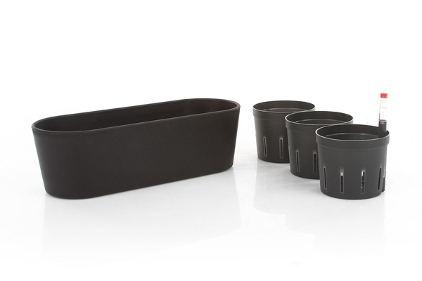 Zestaw do hydroponiki 9/7 osłonka podłużna Flori 27x10/8 czarna