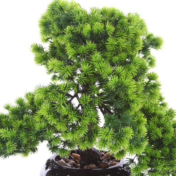Sztuczne drzewko Bonsai Modrzew Larch 37x30 cm w ceramicznej doniczce
