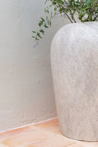 Lena XS 40/51 donica kamienna beżowa travertine beige