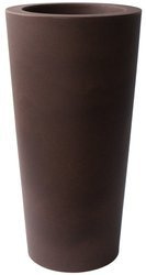 ILIE 37/75 doniczka okrągła wysoka brązowa rust
