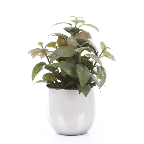 CHAZ 13/12 doniczka chromowana srebrna