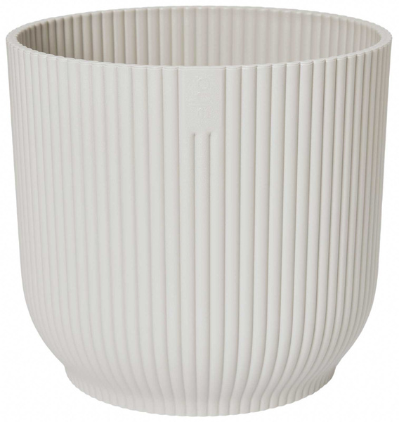 Vibes Fold Round 16 biała osłonka w paski / silky white
