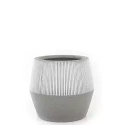 Harley S 36/32 kamienna donica szara w białe paski