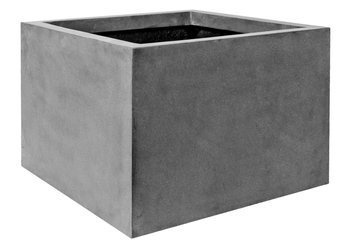 Jumbo Low L 90x90/60 duża szara donica kamienna kubik