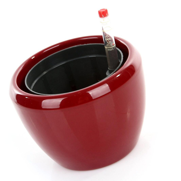 Zestaw do hydroponiki 9/7 Venus w czerwonej szkliwionej osłonce ceramicznej