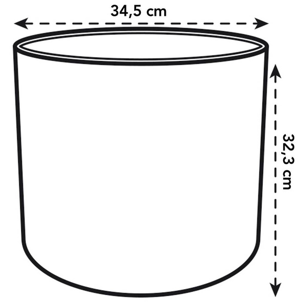 B. For Soft Round 35 okrągła doniczka biała