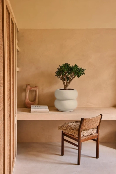 Amber Roll Low 43/40 designerska donica biała