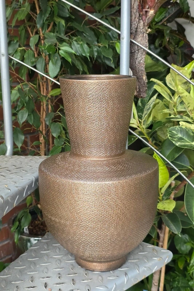 Porto Vase 29/45 wazon ceramiczny brązowy metallic