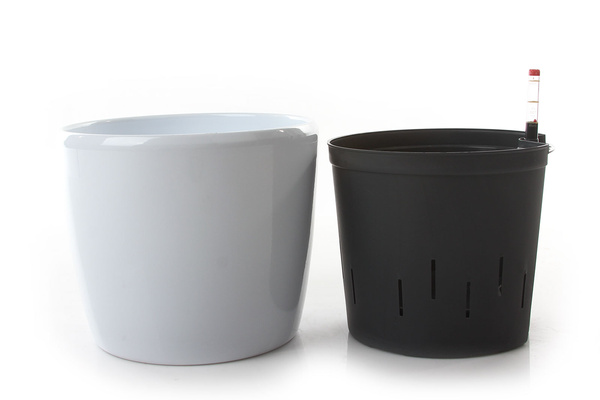 Zestaw do hydroponiki 22/19 Venus osłonka ceramiczna biała z połyskiem