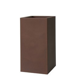 KUBE HIGH 40x40/70 donica kwadratowa wysoka brązowa rust