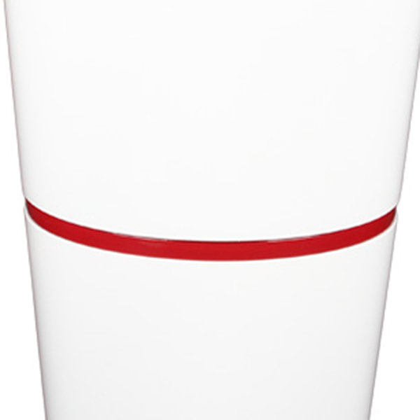 FLORI DUO 50 cm donica okrągła biała połysk