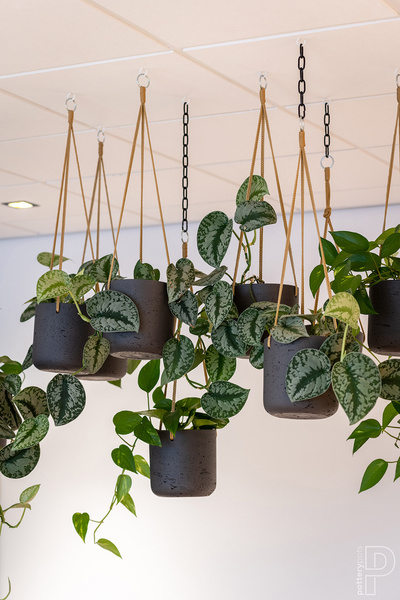 Charlie S 15/14,5 doniczka wisząca cylindryczna czarna