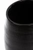 Porto Vase 39/70 wysoka czarna waza chropowata z ceramiki