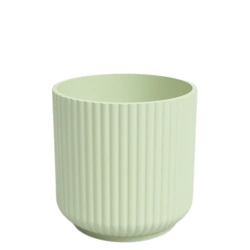 Luna 18/17 cylindryczna osłonka w prążki delikatna zieleń