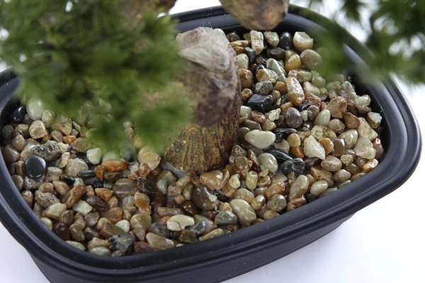 Sztuczny Bonsai Pinia Sosna 44 cm w czarnej doniczce