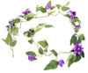 Sztuczny Powojnik Clematis girlanda 180 cm purpurowo-niebieska