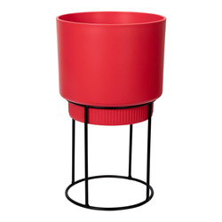 B. For Studio 22 czerwona doniczka na stojaku brilliant red