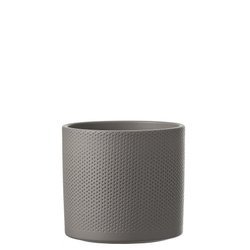ERA 13/12 doniczka ceramiczna w kropki taupe