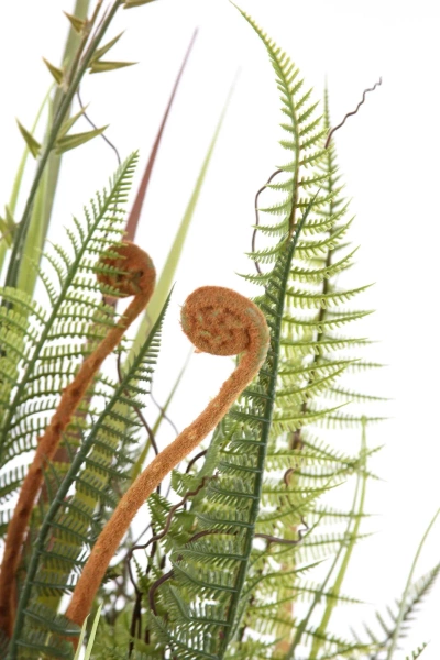 Sztuczna Paproć/trawa mix 110 cm zielono-brązowa