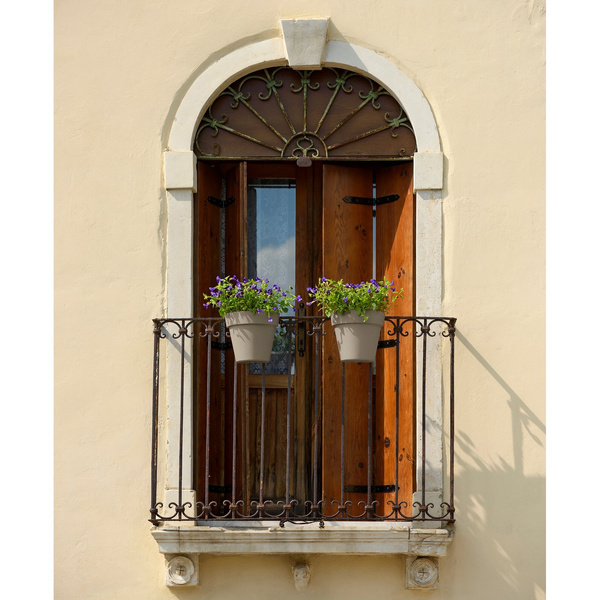 UP 25x20/23 doniczka wisząca na balkon antracytowa