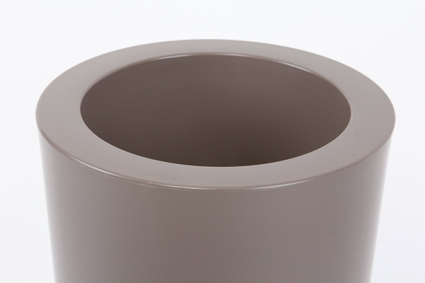 ILIE GLOSS 32/67 doniczka wysoka okrągła taupe półpołysk