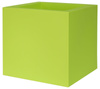 KUBE 40x40/40 donica kwadratowa niska zielona wiosenna acid green