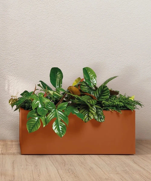 Kebe Casetta 100x40/40 donica prostokątna na kółkach fuego