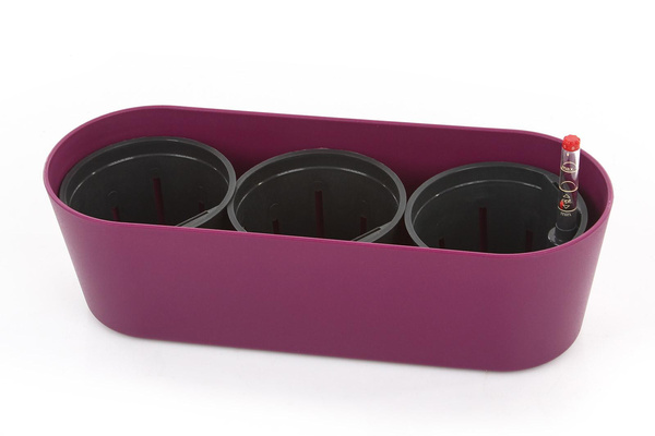 Zestaw do hydroponiki 11/9 w fioletowej lila osłonce podłużnej Flori 36x14/11