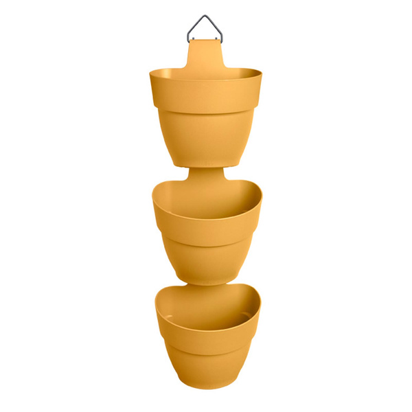 Vibia Vertical Forest doniczki wiszące żółte honey yellow 3 sztuki