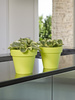 MINI IKON 20/17,5 doniczka z rantem okrągła zieleń wiosenna / acid green