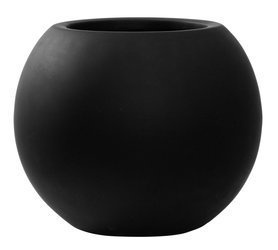 Beth S 31/25 naturalna czarna doniczka kulista