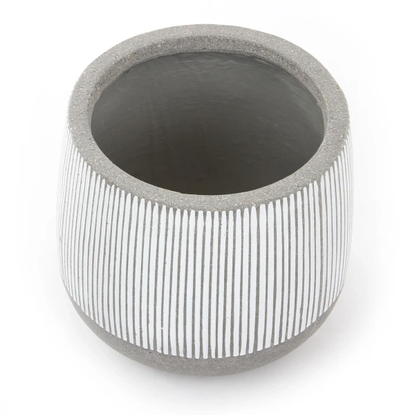 Pax M 40/36 donica prążkowana szara w białe paski