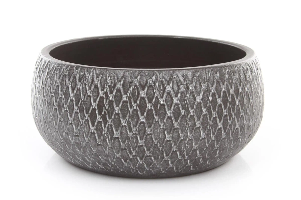 Madeira Bowl 27/13 srebrno-szaro-brązowa misa ceramiczna