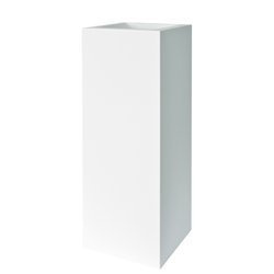 KUBE TOWER 30x30/90 wąska wysoka donica kwadratowa biała