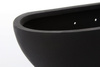 Mini Dorant Wally L 43x17/16 doniczka ścienna owalna czarna kamienna