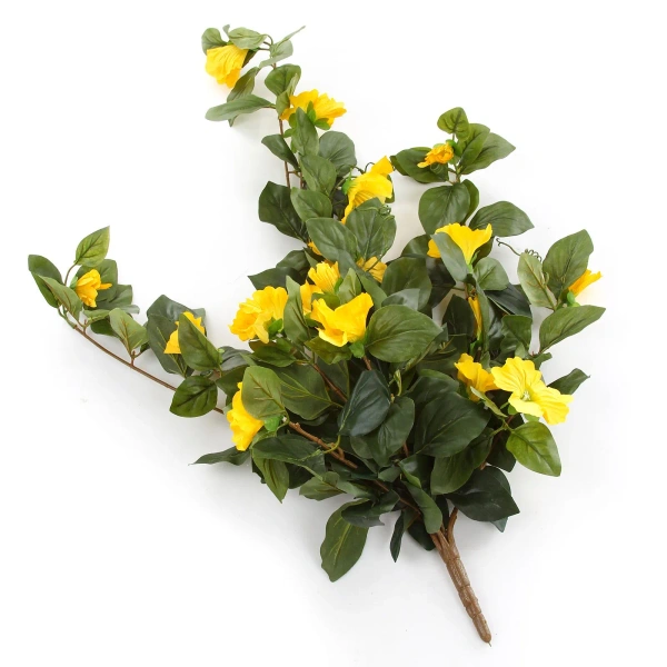 Sztuczna Petunia pnącze 80 cm deluxe żółte kwiaty