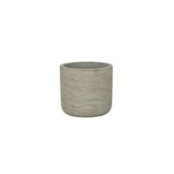 Charlie XXS 10,6/9,9 doniczka kamienna cylindryczna szara