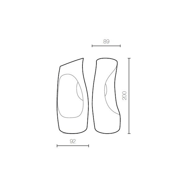 HOLLY ALL 89x92/200 donica siedzisko biała design Phillipe Starck