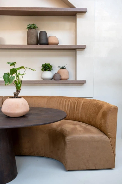 Imara XL 31/21 naturalny wazon dekoracyjny antracytowy