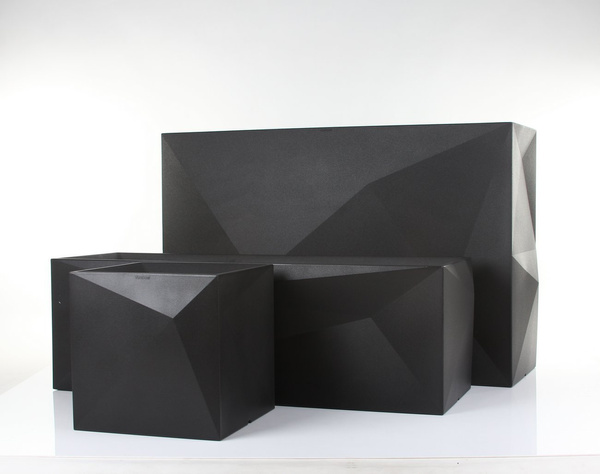 FAZ PLANTER 40 VONDOM nowoczesna donica geometryczna grafitowa