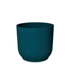 Vibes Fold Round 18 doniczka karbowana Elho niebieska / deep blue