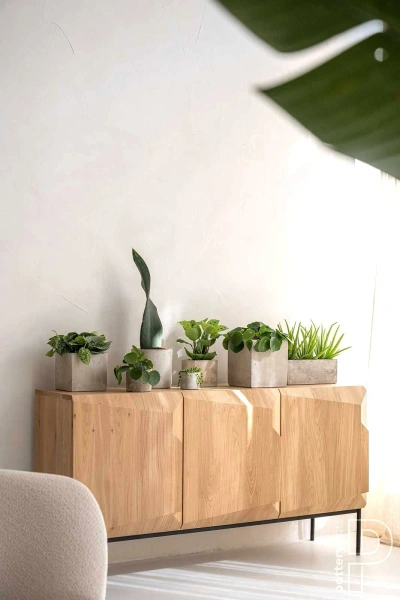 Grace XXXS 8x8/8 osłonka cementowa szara na kaktusy