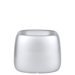 ORGANIC SQUARE 51x46/40 nowoczesna donica srebrna lakierowana