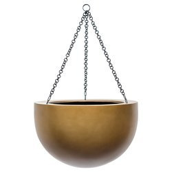 Gradient Hanging BOWL 38/24 doniczka wisząca półkula miodowa