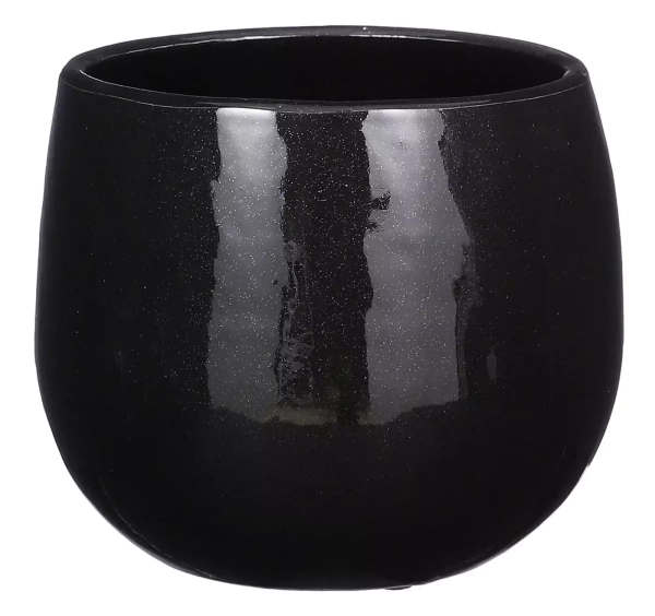 Pablo 16/14 szkliwiona osłonka czarna ceramiczna