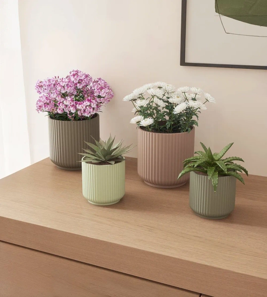 Luna 8/8 mała osłonka ryflowana terakota