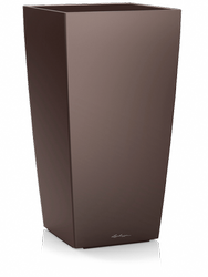 LECHUZA CUBICO 40x40/75 donica brązowa metalik